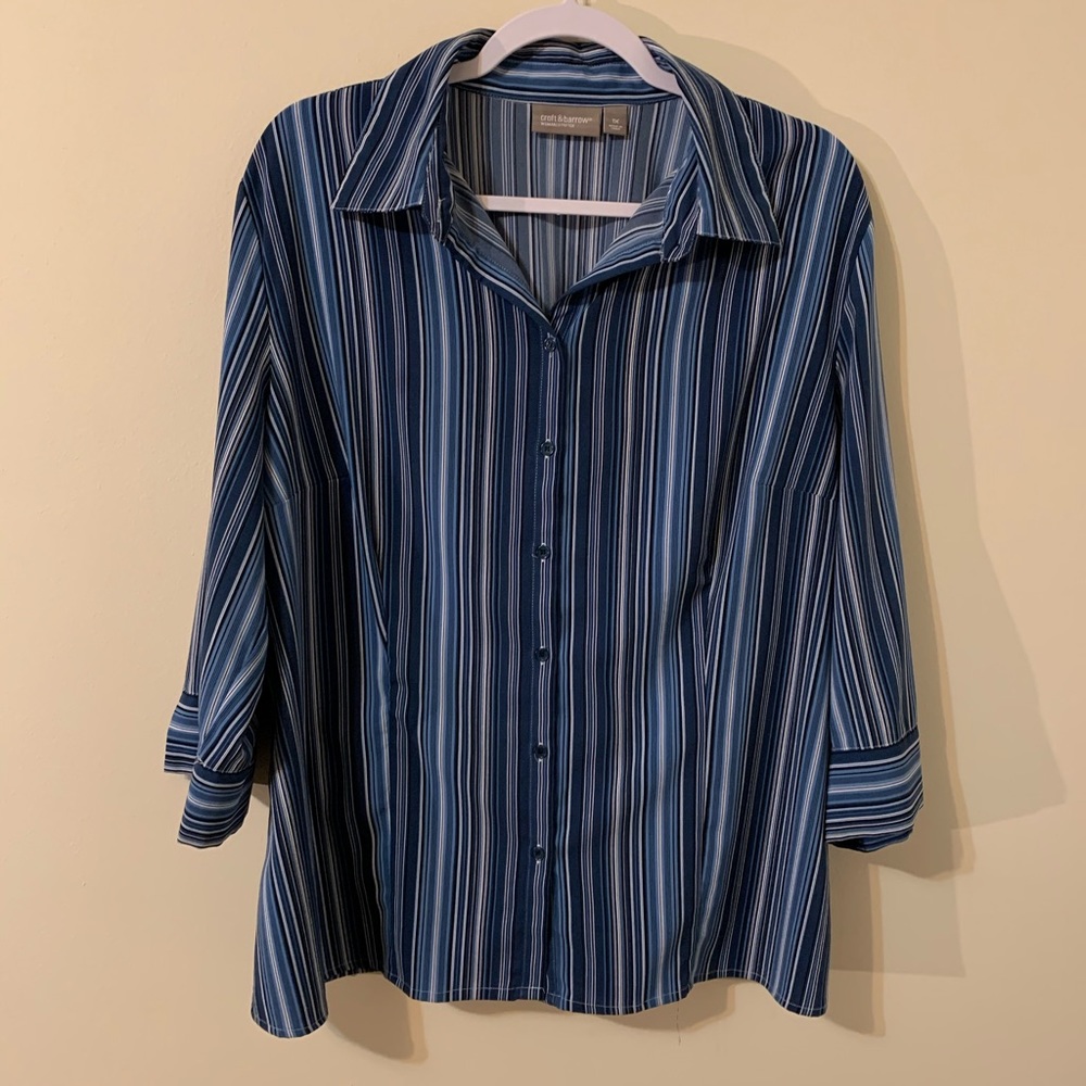 1X - Croft & Barrow Women’s Button Down Blouse